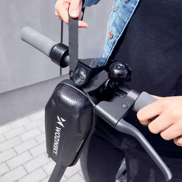 Wozinsky waterproof scooter handlebar bag 2l handlebar bag black (WSB3BK) 6