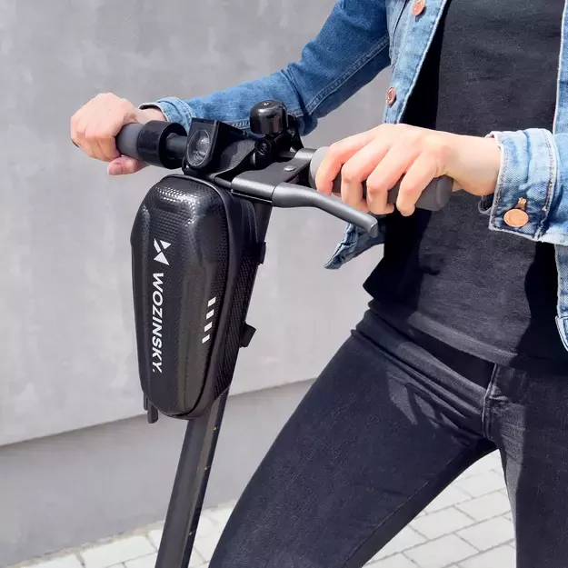 Wozinsky waterproof scooter handlebar bag 2l handlebar bag black (WSB3BK) 8