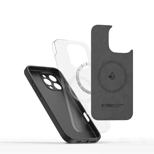 Tech-Protect Liquid Silicone MagSafe Case for iPhone 16 Pro - Black 5