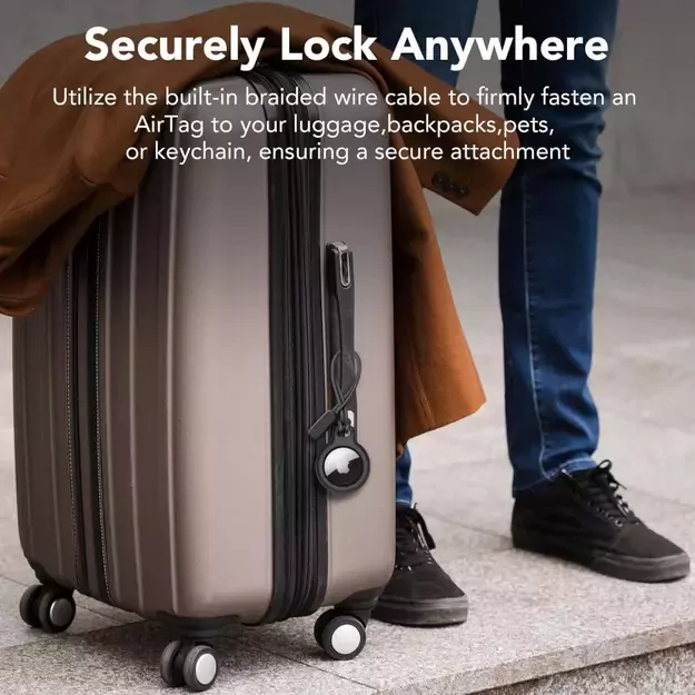 Tech-Protect Rough 2-pack case for Apple AirTag - black 16