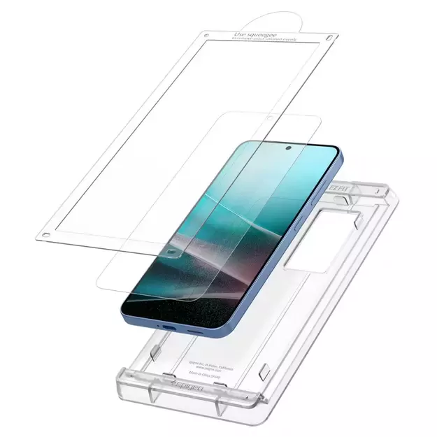 Spigen ELITE SHIELD EZ FIT Hybrid Glass for Samsung Galaxy S25+ - Transparent 13