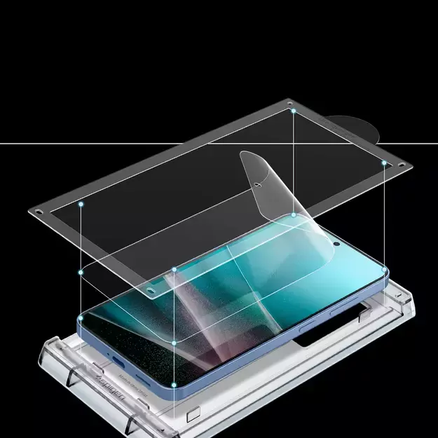 Spigen ELITE SHIELD EZ FIT Hybrid Glass for Samsung Galaxy S25+ - Transparent 18
