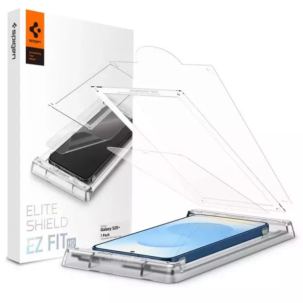 Spigen ELITE SHIELD EZ FIT Hybrid Glass for Samsung Galaxy S25+ - Transparent