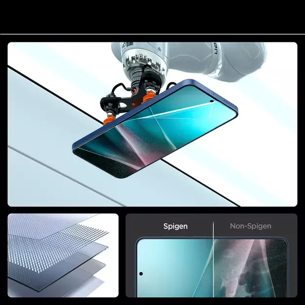 Spigen ELITE SHIELD EZ FIT Hybrid Glass for Samsung Galaxy S25+ - Transparent 21
