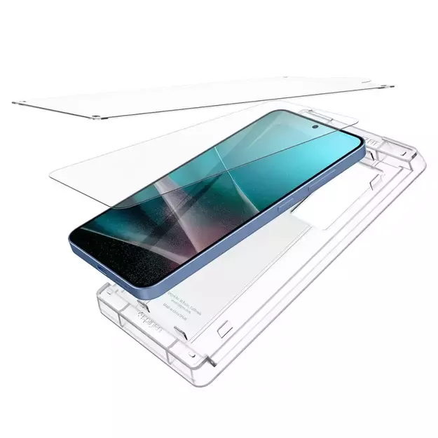Spigen ELITE SHIELD EZ FIT Hybrid Glass for Samsung Galaxy S25 - Transparent 14