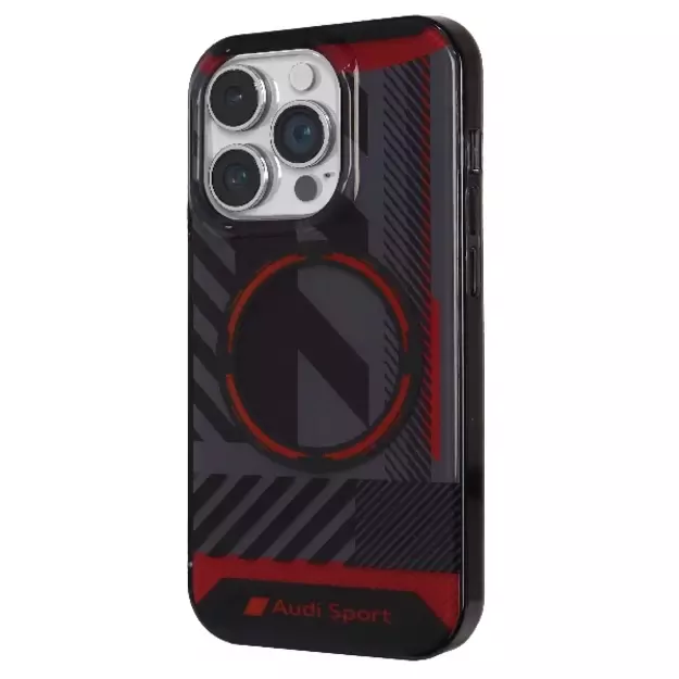 Audi IML Sport MagSafe Case iPhone 14 Pro 6.1&quot  black/black hardcase AU-IMLMIP14P-RSQ/D2-BK 7