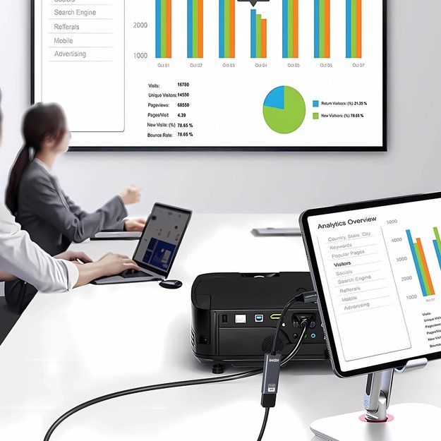 Wozinsky WACH-01 USB-C - HDMI 4K 60Hz Adapter - Black 11