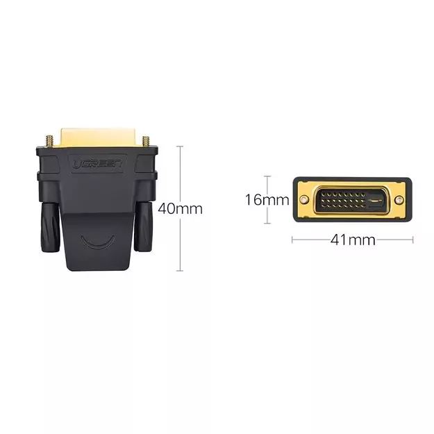 Ugreen HDMI adapter (female) - DVI 24 + 1 (male) FHD 60 Hz black (20124) 6