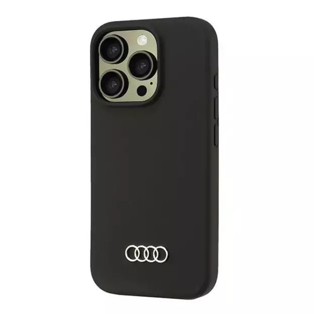 Audi Silicone Case iPhone 16 Pro 6.3&quot  black/black hardcase AU-LSRIP16P-Q3/D1-BK 2