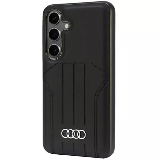 Audi Synthetic Leather MagSafe S24 S921 black/black hardcase AU-TPUPCMS24-Q5/D1-BK 1