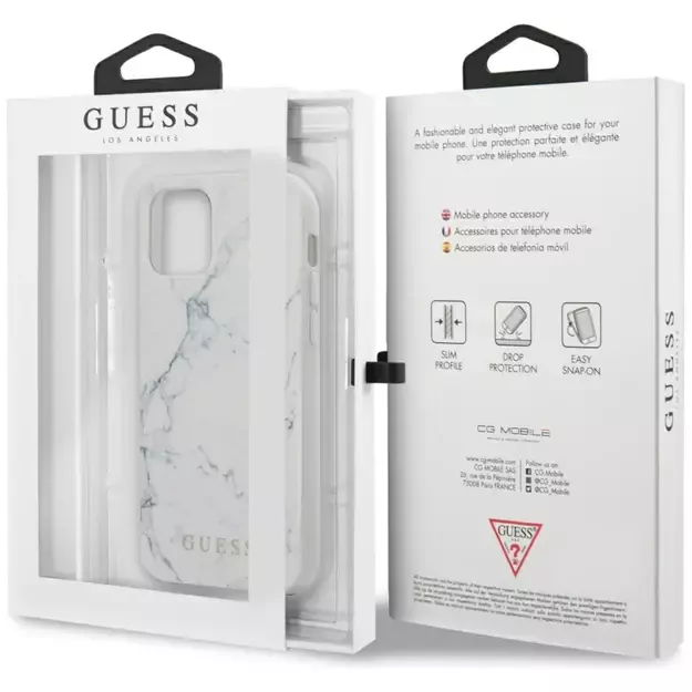 Guess Marble Case for iPhone 12 mini 5.4&quot  - White 20