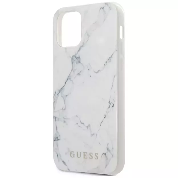 Guess Marble Case for iPhone 12 mini 5.4&quot  - White 12
