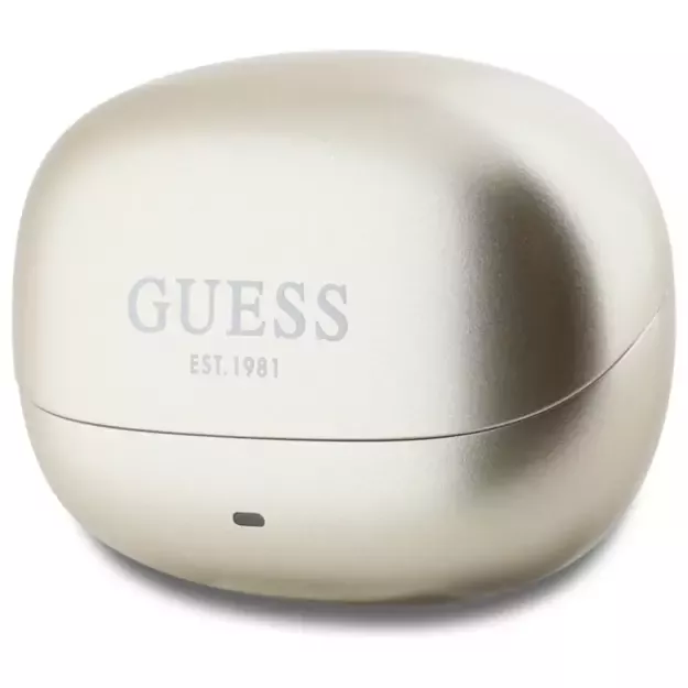 Guess Bluetooth headphones GUTWST88MCTGD TWS + docking station gold/gold Capsule Printed Logo 2