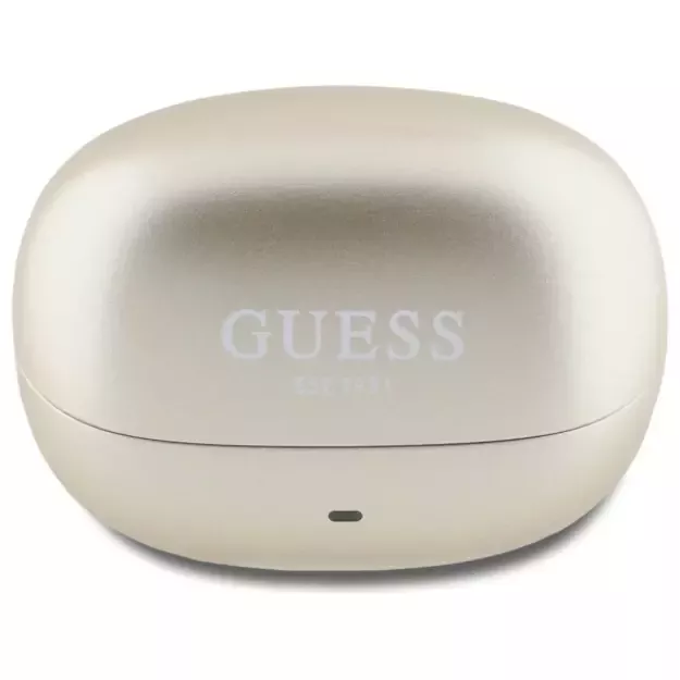 Guess Bluetooth headphones GUTWST88MCTGD TWS + docking station gold/gold Capsule Printed Logo 1
