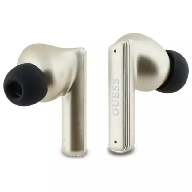 Guess Bluetooth headphones GUTWST88MCTGD TWS + docking station gold/gold Capsule Printed Logo 4