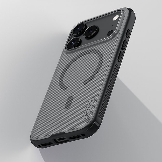 Super Frosted Shield Pro Magnetic Case IP17 Pro Transparent black 6