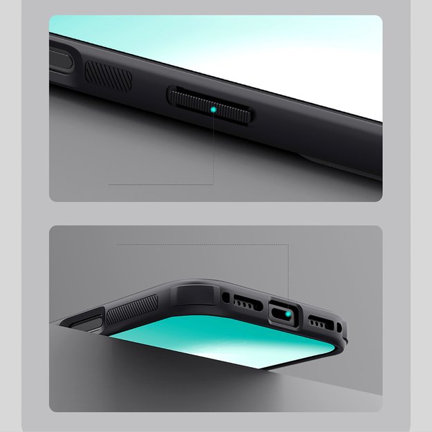 Super Frosted Shield Pro Magnetic Case IP17 Pro Transparent black 18