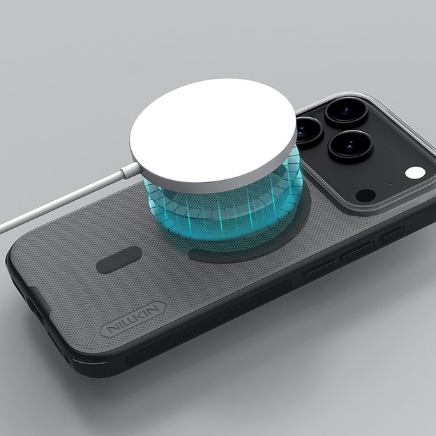 Super Frosted Shield Pro Magnetic Case IP17 Pro Transparent black 13