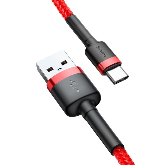 Baseus Cafule USB-A / USB-C QC 3.0 3A 0.5 m cable - red 6