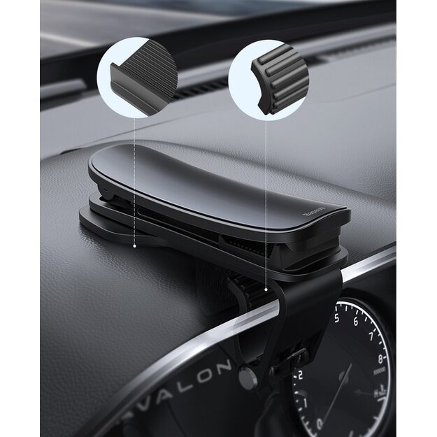 Baseus Big Mouth Pro car holder dashboard clip black (SUDZ-A01) 17