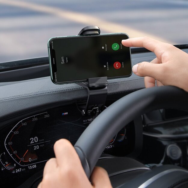 Baseus Big Mouth Pro car holder dashboard clip black (SUDZ-A01) 13