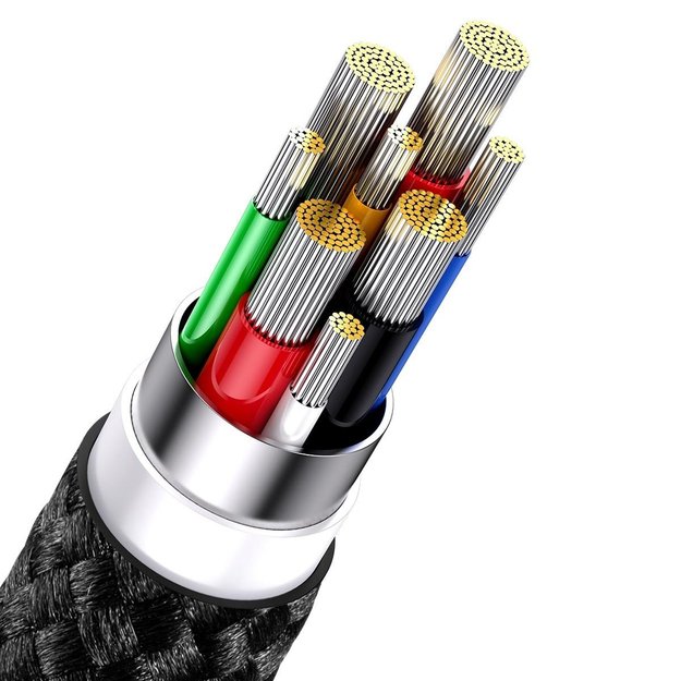 Baseus Flash Series II cable USB Type C - USB Type C / Lightning / micro USB 100 W 1.5 m black (CASS030201) 5