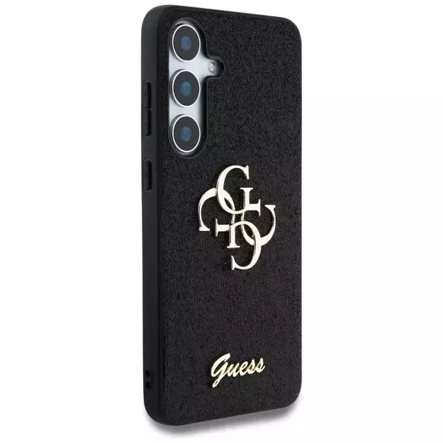 Guess Fixed Glitter Big 4G Metal Logo case for Samsung Galaxy S25 Plus black 3