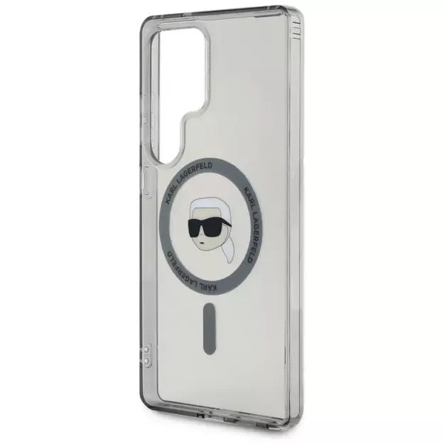 Case Karl Lagerfeld Button Karl Head Printed Logo MagSafe Samsung Galaxy S25 Ultra black 11