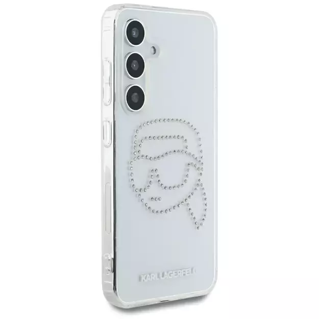 Case Karl Lagerfeld Rhinestones Karl Head Logo Samsung Galaxy S25 transparent 10