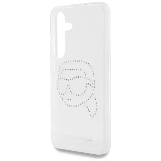 Case Karl Lagerfeld Rhinestones Karl Head Logo Samsung Galaxy S25 transparent 12
