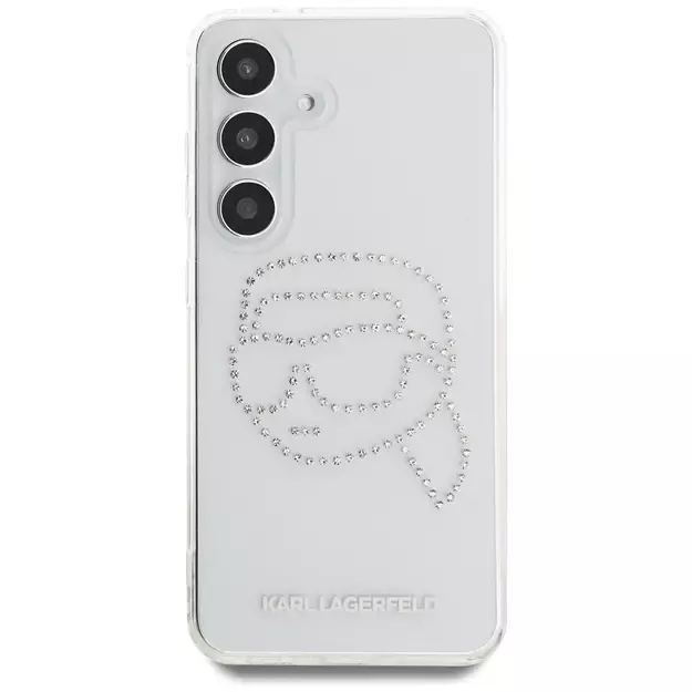 Case Karl Lagerfeld Rhinestones Karl Head Logo Samsung Galaxy S25 transparent 9