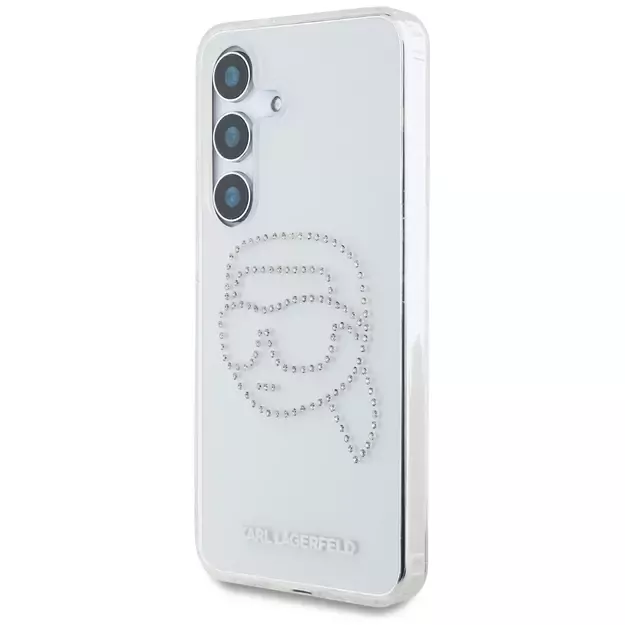 Case Karl Lagerfeld Rhinestones Karl Head Logo Samsung Galaxy S25 transparent 8