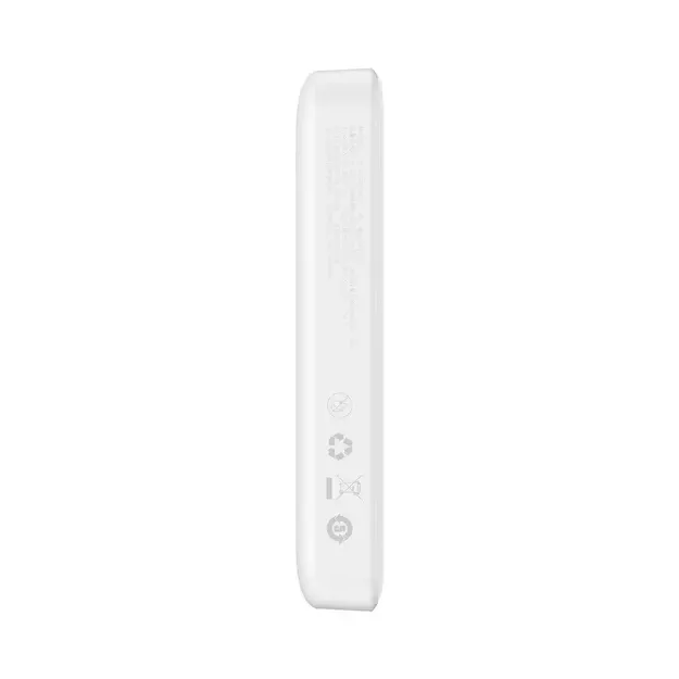 Baseus Magnetic Mini 10000mAh USB-C PD 20W / MagSafe 15W powerbank - white + USB-C cable 3