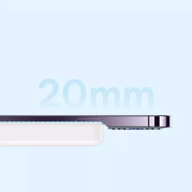 Baseus Magnetic Mini 10000mAh USB-C PD 20W / MagSafe 15W powerbank - white + USB-C cable 10