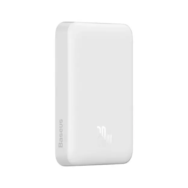 Baseus Magnetic Mini 10000mAh USB-C PD 20W / MagSafe 15W powerbank - white + USB-C cable