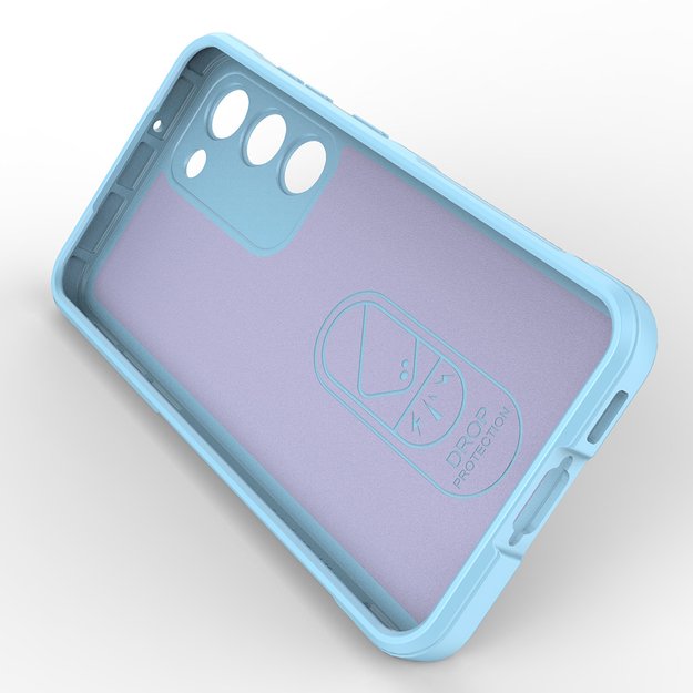 Magic Shield Case for Samsung Galaxy S23+ flexible armored cover light blue 43