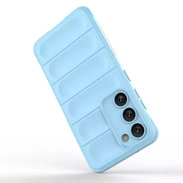 Magic Shield Case for Samsung Galaxy S23+ flexible armored cover light blue 24