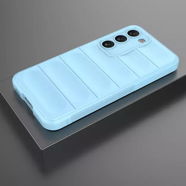 Magic Shield Case for Samsung Galaxy S23+ flexible armored cover light blue 29