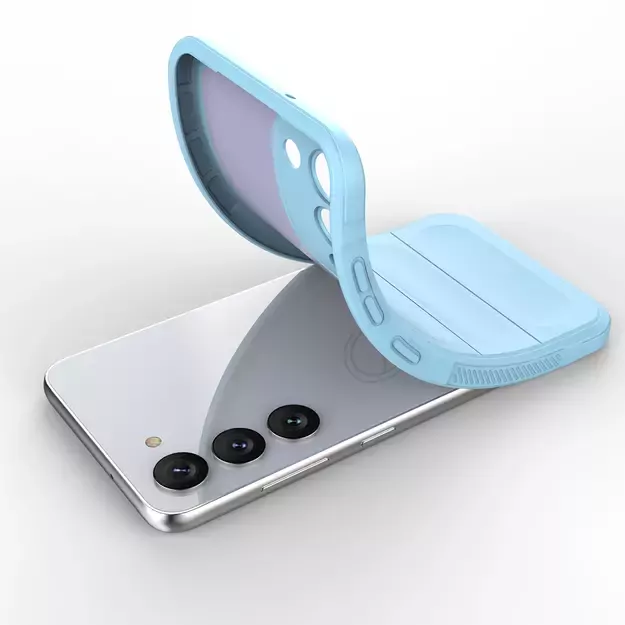 Magic Shield Case for Samsung Galaxy S23+ flexible armored cover light blue 26