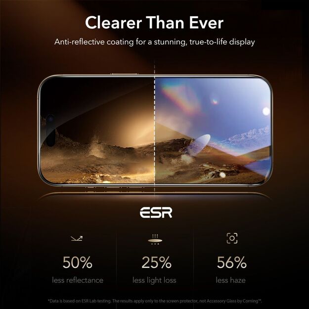 ESR UltraFit Armorite Pro Tempered Glass for iPhone 17 Pro - Clear 5