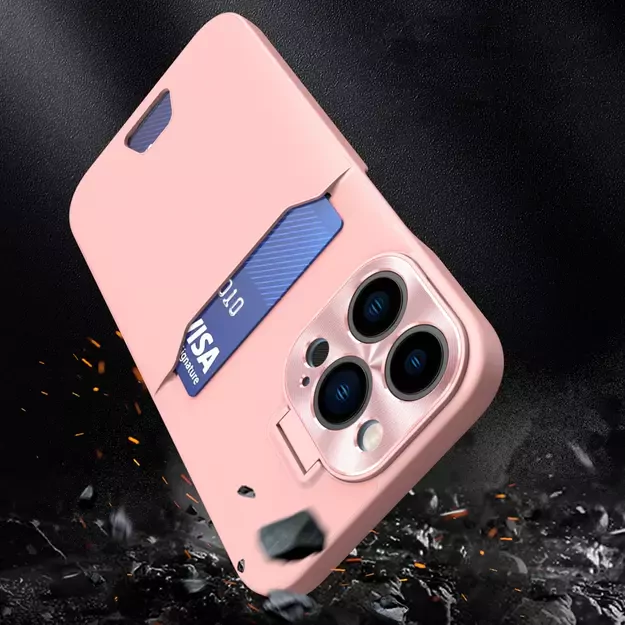 Leather Stand Case for Samsung Galaxy S23 Card Wallet Cover with Stand Pink 8