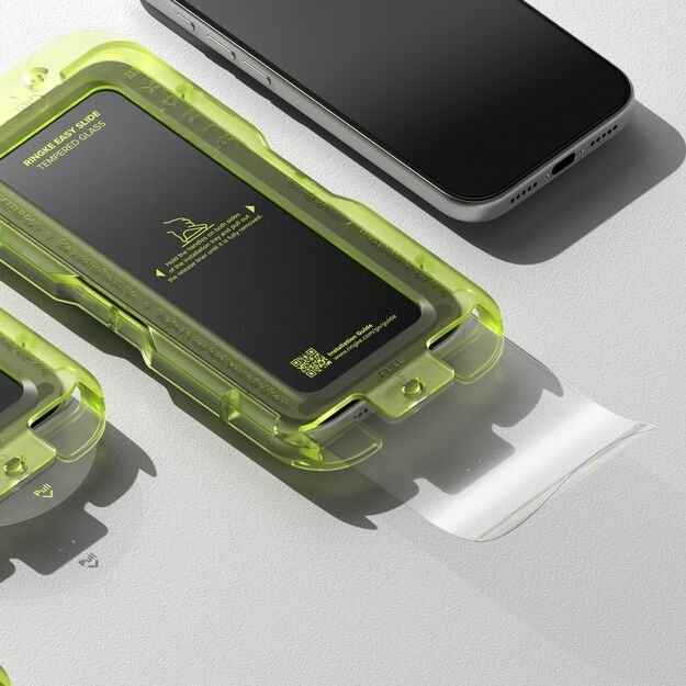 Ringke Easy Slide 2-pack tempered glass for iPhone 17 Pro - black 3