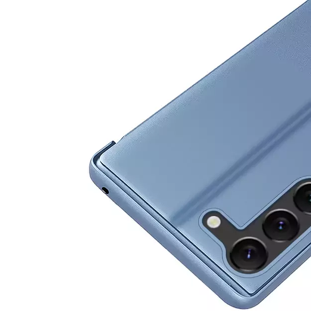 Clear View Case cover for Samsung Galaxy S23 blue flip cover 6