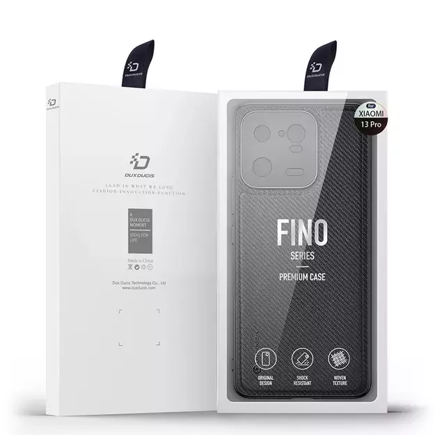 Dux Ducis Fino case for Xiaomi 13 Pro cover with silicone frame gray 4