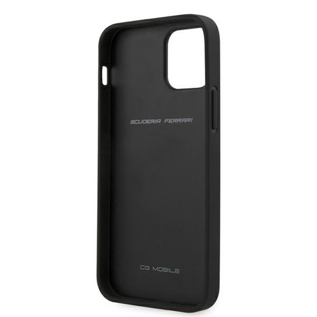 Ferrari FESPEHCP12MBK iPhone 12/12 Pro 6.1&quot  black/black hardcase On Track Perforated 8