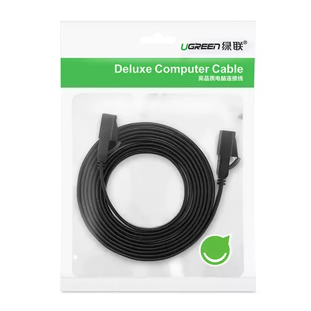 Ugreen Ethernet patch cord U/FTP Cat. 7 10Gb/s flat 0.5m black (NW106) 8