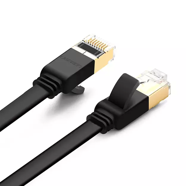 Ugreen Ethernet patch cord U/FTP Cat. 7 10Gb/s flat 0.5m black (NW106) 5