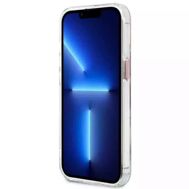 Etui Guess Metal Outline MagSafe na iPhone 13 Pro / iPhone 13 - r&oacute;żowe 4