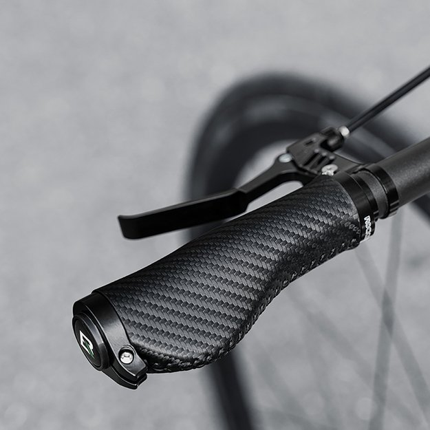 Rockbros Bike Grips Twisted Ergonomic Anti-Slip Grips - Black 1