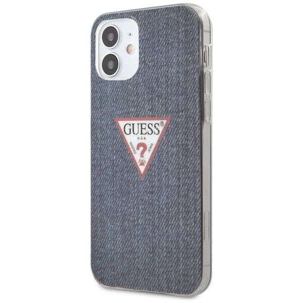 Guess GUHCP12SPCUJULDB iPhone 12 mini 5.4&quot  navy/dark blue hardcase Jeans Collection 1